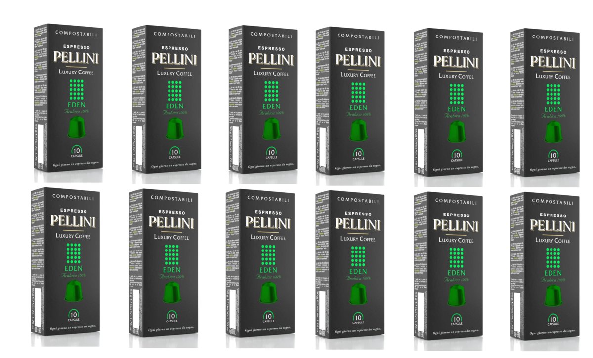 PELLINI EDEN - Kapsułki Do Ekspresów Nespresso - zestaw 12x10szt
