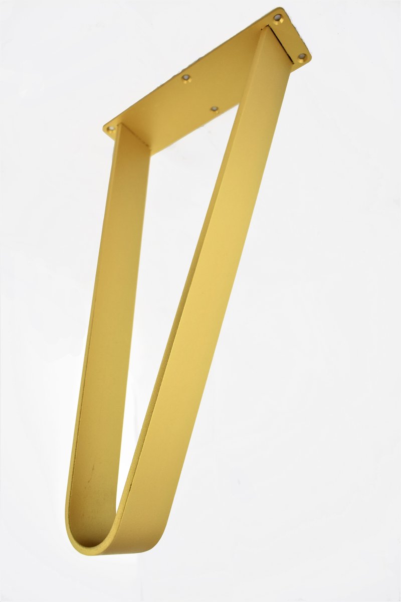Noga metalowa, nogi złote stół, wys. 48 cm Luna