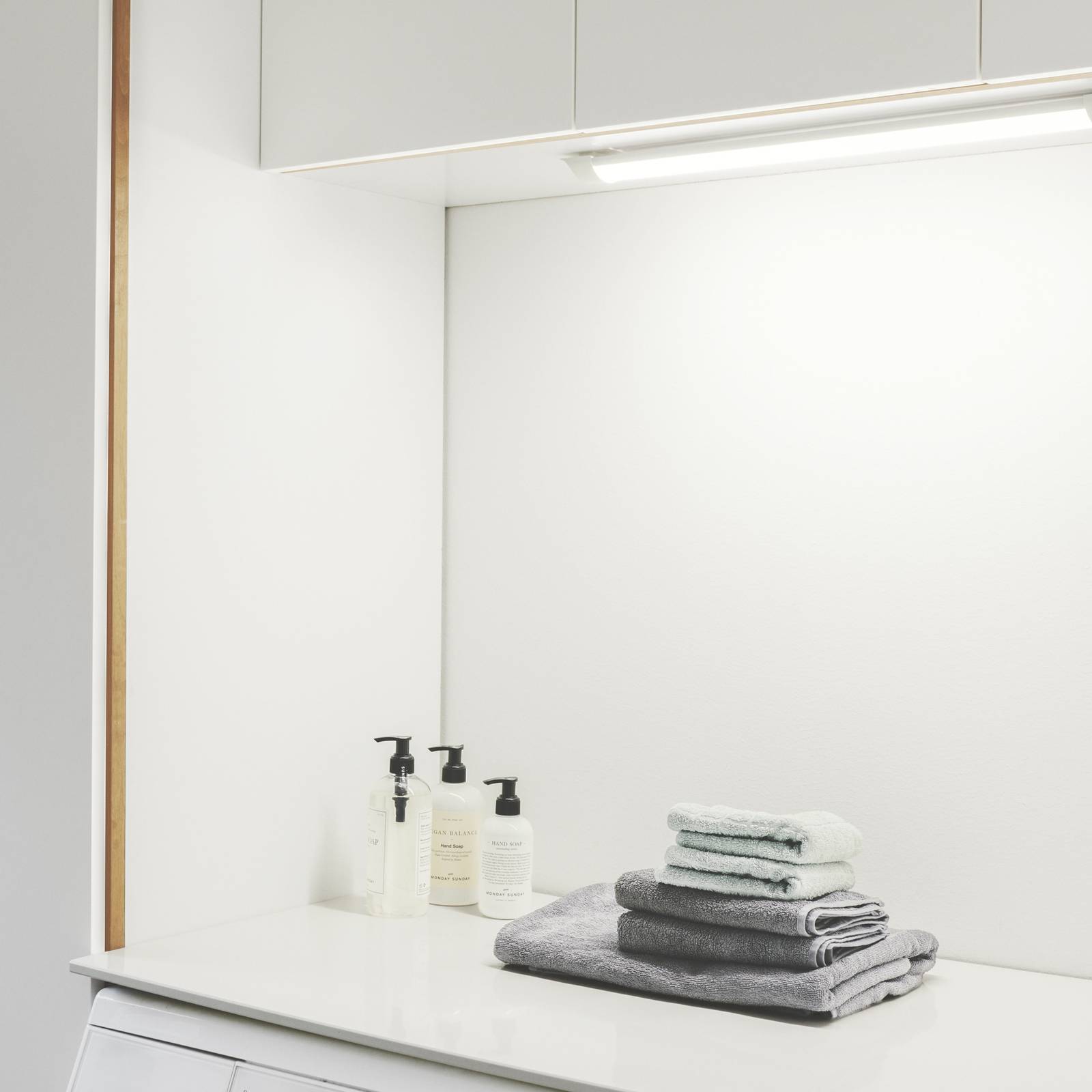 Nordlux Listwa LED Glendale, 59 cm, IP20, tworzywo sztuczne, biała