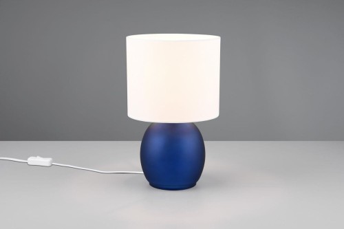 Vela lampa stołowa 1xE14 granatowa/biała 517900112