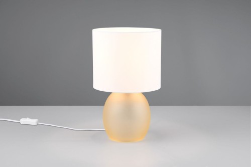 Vela lampa stołowa 1xE14 bursztynowa/biała 517900113
