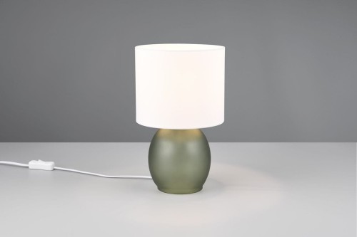 Vela lampa stołowa 1xE14 zielona/biała 517900115