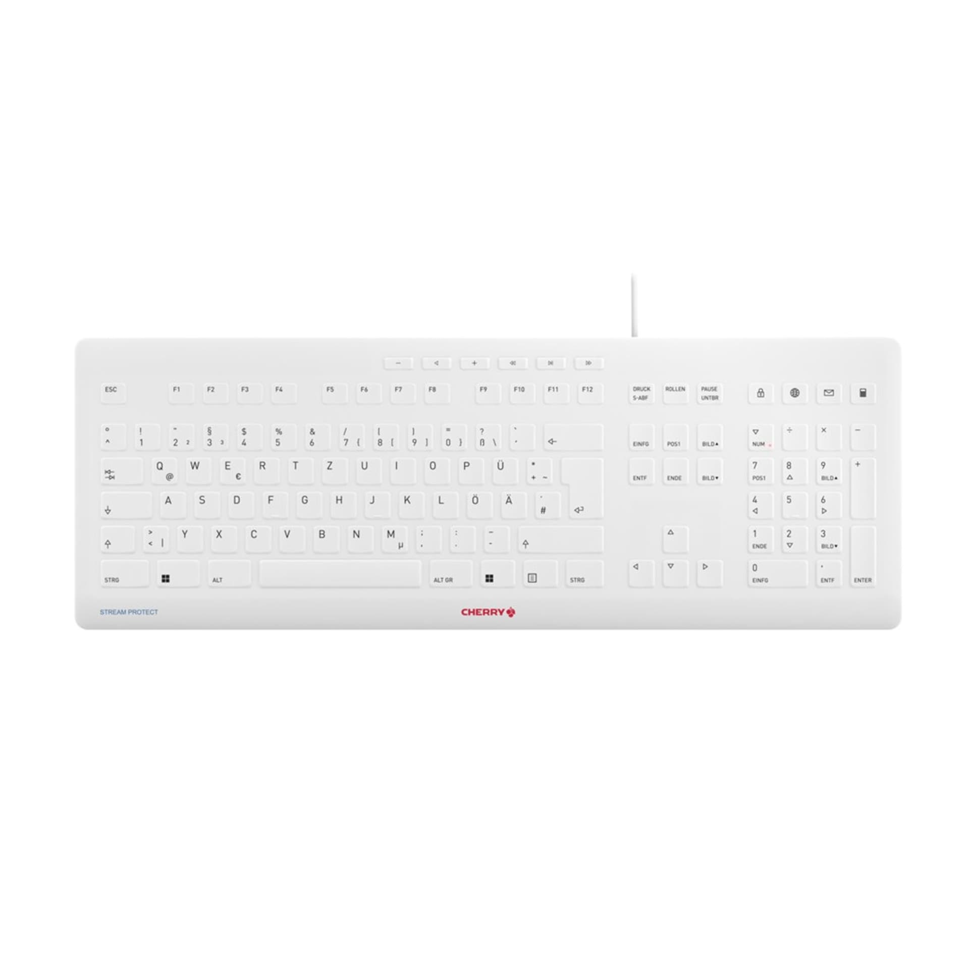 CHERRY Stream USB QWERTZ Niemiecki Szary  JK-8502DE-0