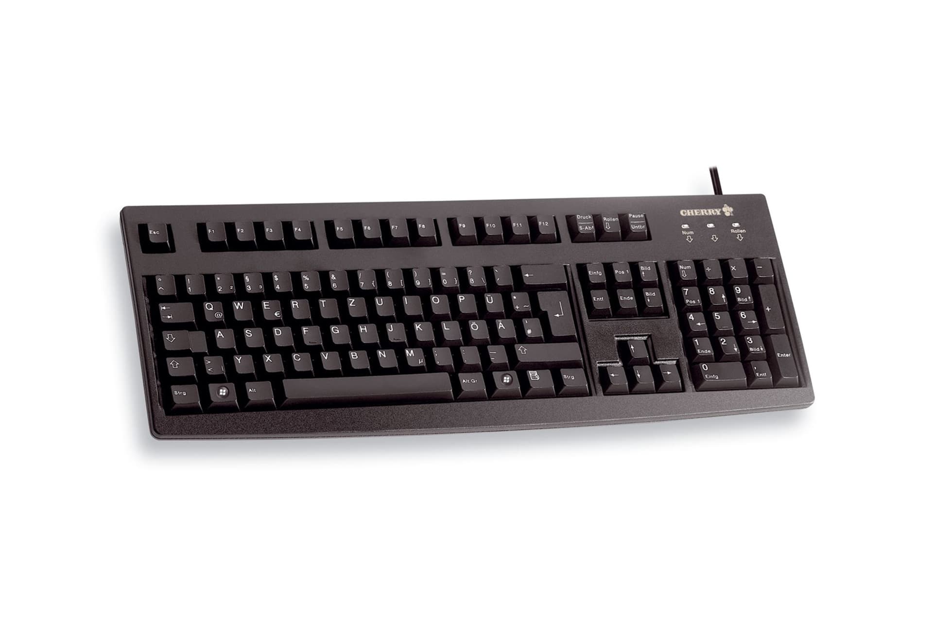 CHERRY G83-6105 USB QWERTZ Niemiecki Czarny  G83-6105LUNDE-2