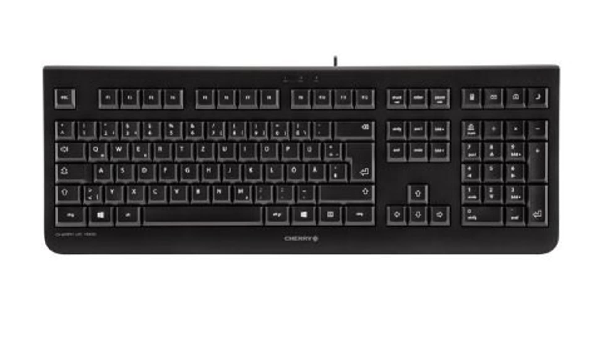 CHERRY KC 1000 USB AZERTY Belgijski Czarny  JK-0800BE-2