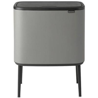 Brabantia Kosz na śmieci kuchenny 3x11l Bo Touch Bin betonowy szary 12 72 29