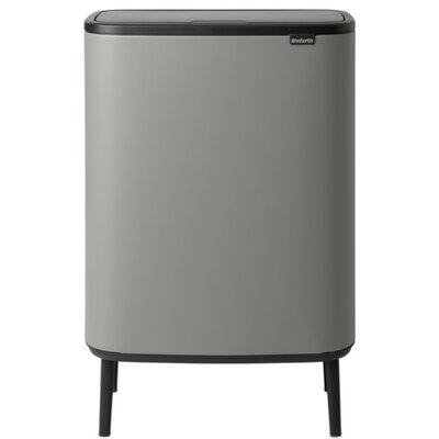 Brabantia Bo Touch Bin Hi Kosz 2 x 30 l 2 komory Betonowy Szary powłoka mineralna 13 06 63