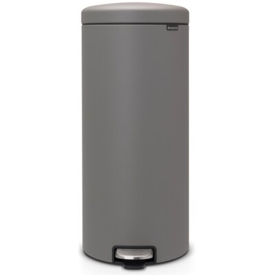 Brabantia Kosz na śmieci pedałowy NewIcon 30l mineral concrete grey 119187