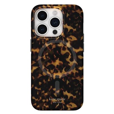 Kate Spade New York Protective MagSafe - Etui iPhone 15 Pro (Transparent Tortoise)