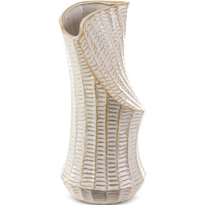 Wazon Ceramiczny Liza 18X18X40 Kremowy