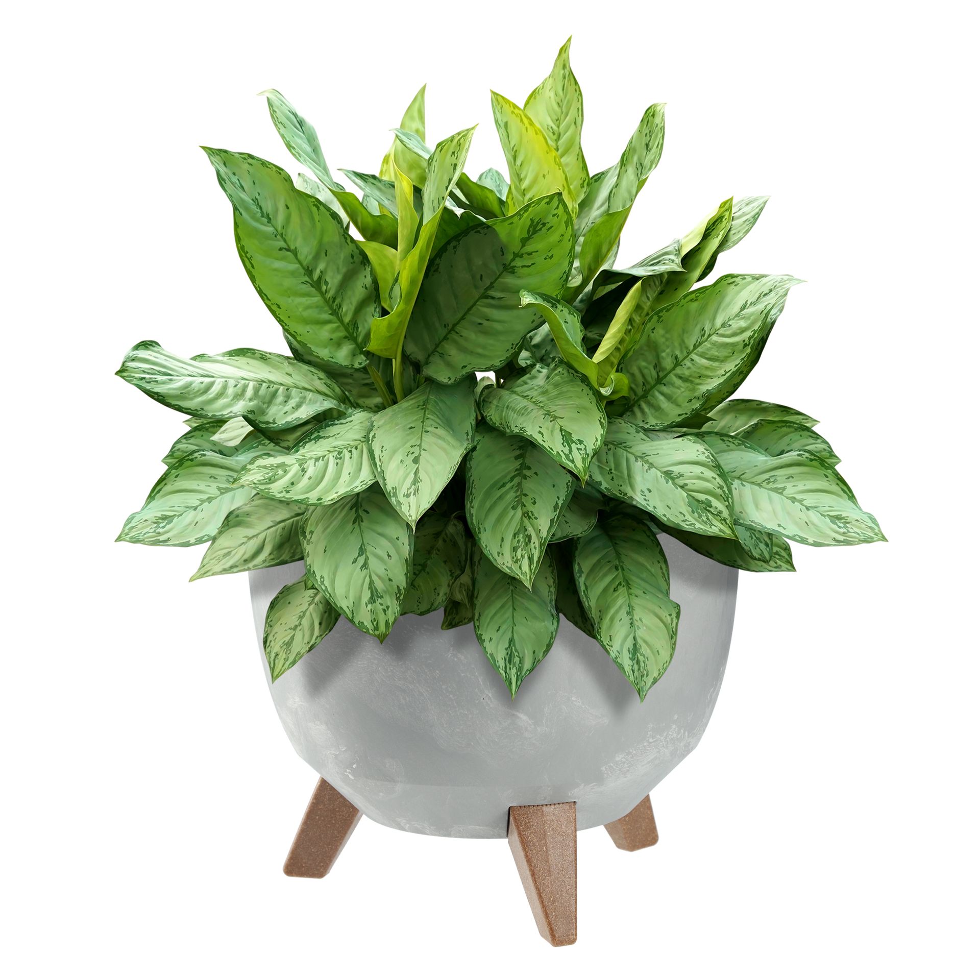 Misa na kwiaty z nóżkami Mably 29 cm szary beton