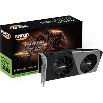 INNO3D GeForce RTX 4070 Ti Super Twin X2 OC 16GB DLSS 3 N407TS2-166XX-186156N