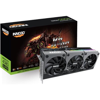 Karta graficzna INNO3D GeForce RTX 4080 Super X3 OC 16GB DLSS 3 N408S3-166XX-187049N