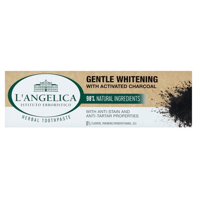 L'Angelica L'Angelica Delikatne Wybielanie - naturalna wybielająca pasta do zębów z aktywnym węglem 75 ml