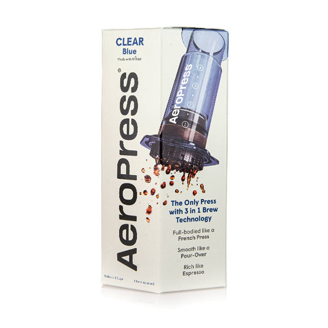 AEROPRESS CLEAR NIEBIESKI