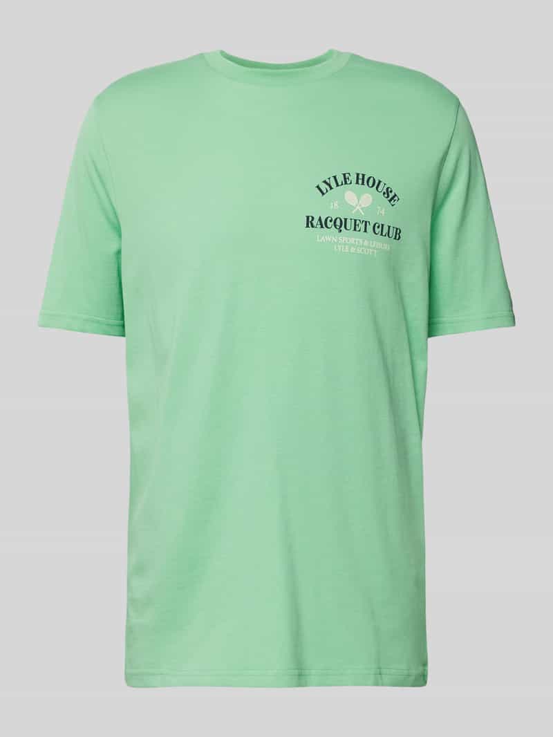 T-shirt z nadrukiem z logo i napisem