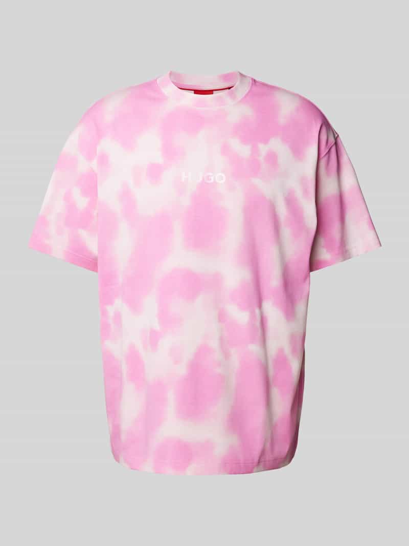 T-shirt z efektem batiku model ‘Dielo’