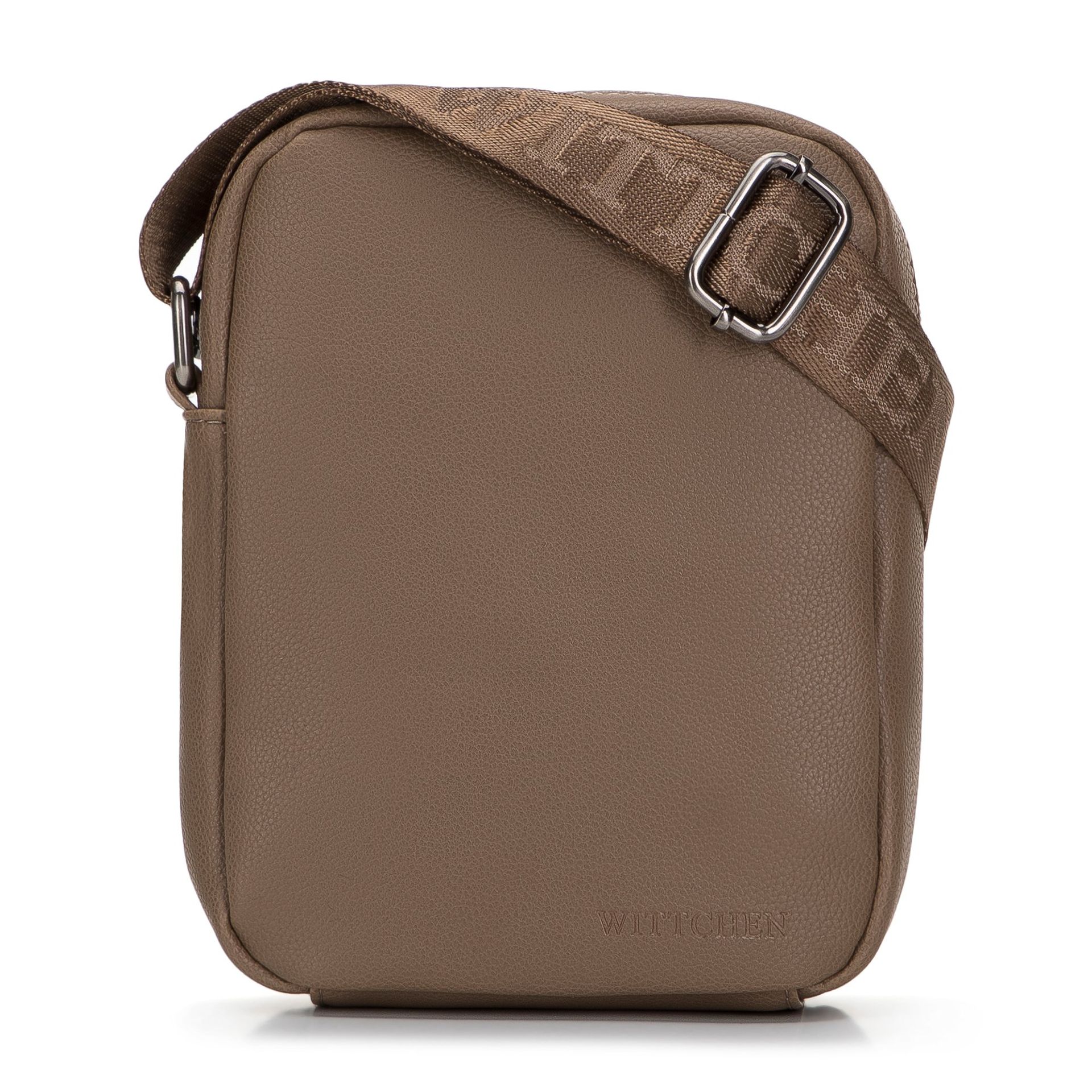 Męska listonoszka z ekoskóry pionowa