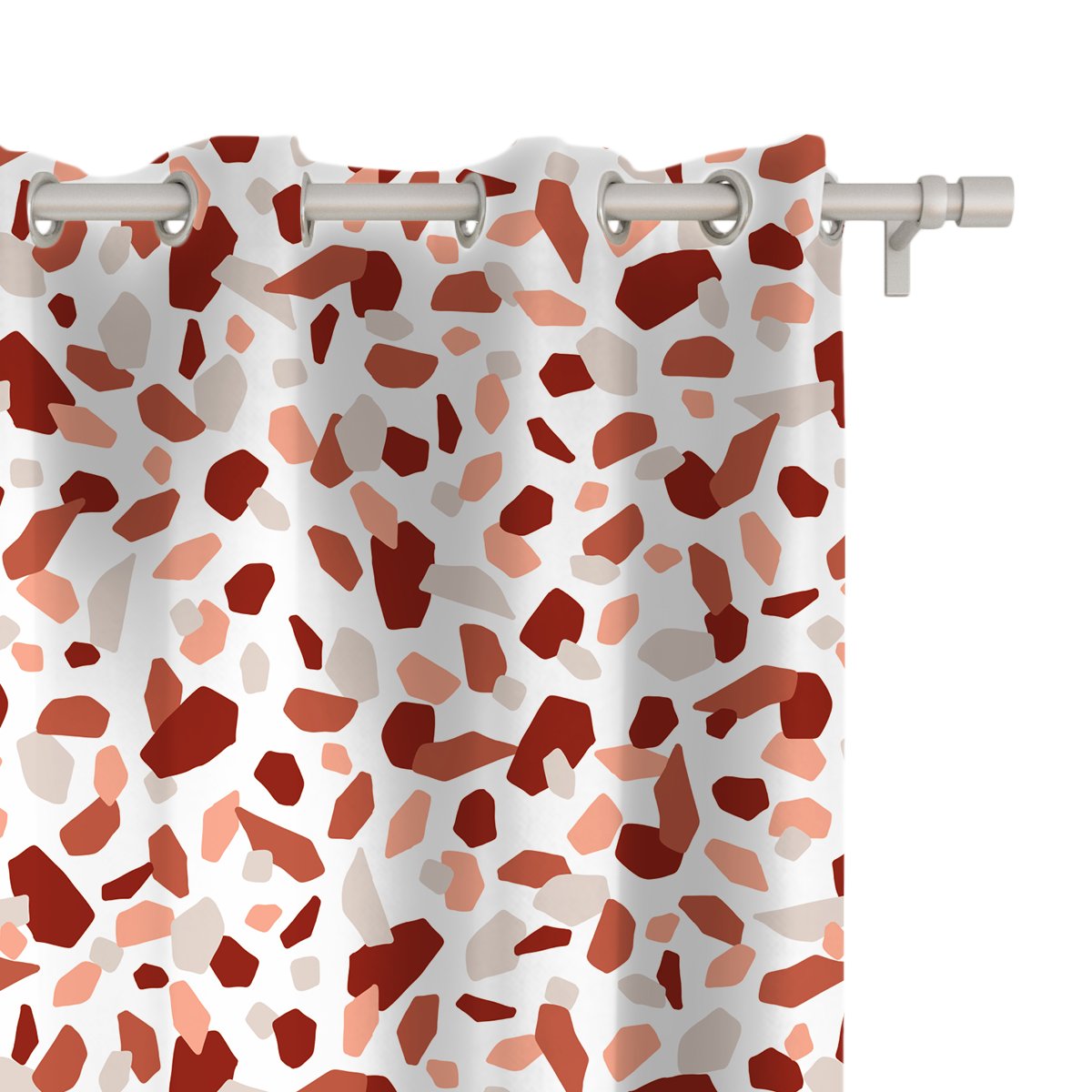 Zasłona SUMMER wzór SM32 | lastryko w odcieniach różu 150 x 150 cm tkanina zaciemniająca