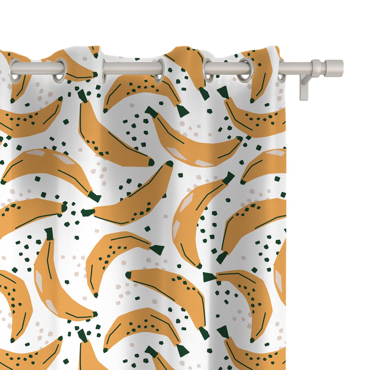 Zasłona SUMMER wzór SM28 | geometryczne banany 150 x 240 cm tkanina zaciemniająca