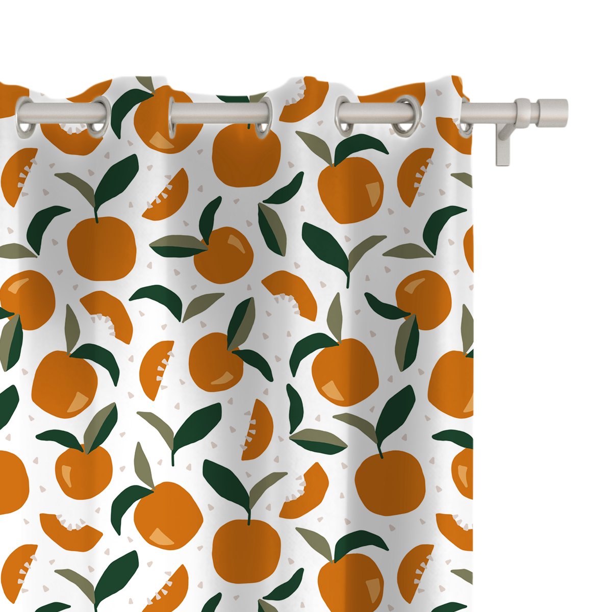 Zasłona SUMMER wzór SM27 | geometryczne pomarańcze 150 x 150 cm tkanina standard