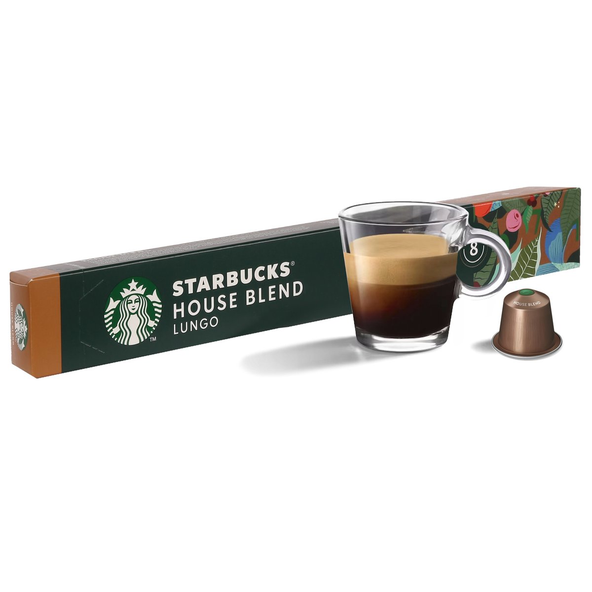 STARBUCKS Kawa w kapsułkach House Blend Lungo, kompatybilna z Nespresso 10 kapsułek