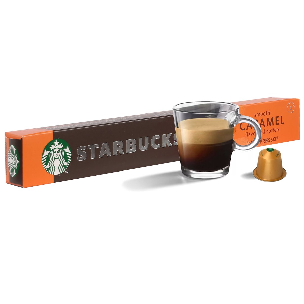 STARBUCKS Kawa w kapsułkach, smak karmelowy Smooth Caramel, kompatybilna z Nespresso 10 kapsułek