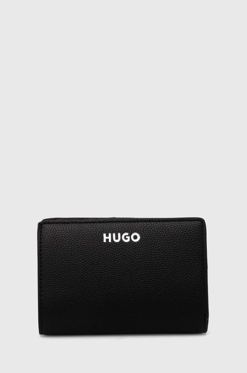 HUGO portfel damski kolor czarny - Hugo