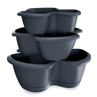 Prosperplast RESPANA TRIO Doniczka Kaskada 47 cm, antracyt DRET123S 5905197978994