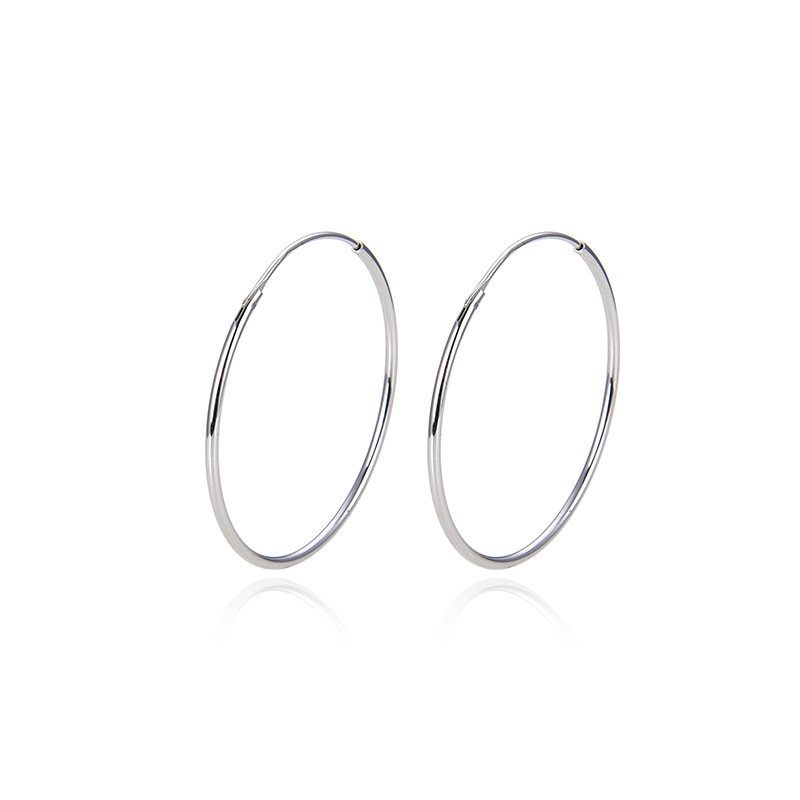 Kolczyki Srebro 925 Koła Kółka 14 mm