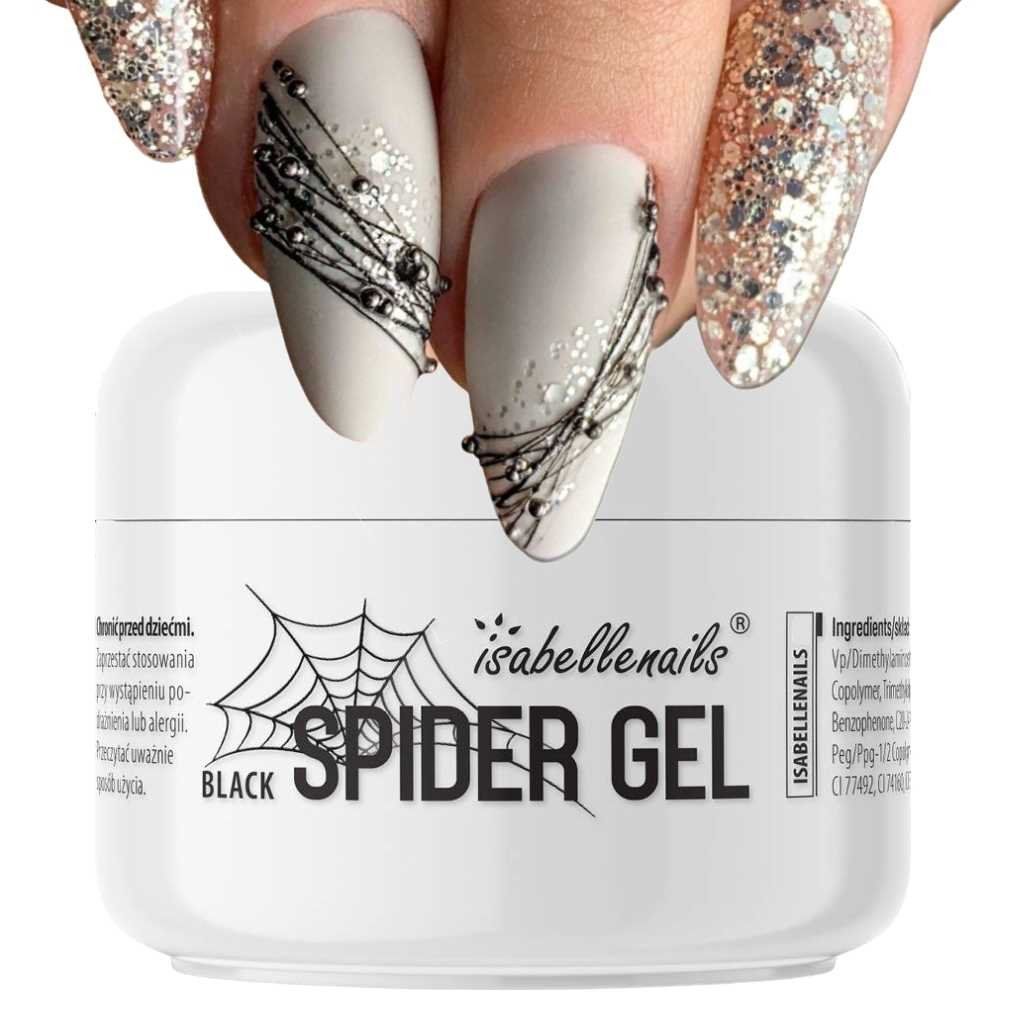 Isabelle, Spider Gel, Żel Do Zdobień Paznokci, Czarny