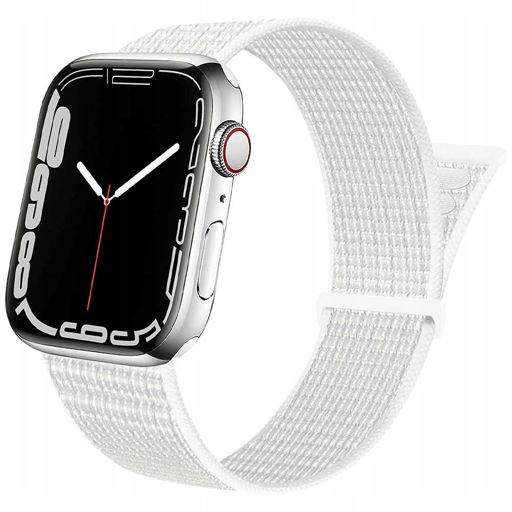Pasek do Apple Watch Nike Sport Tkanina Nylon 38/40 mm Biały
