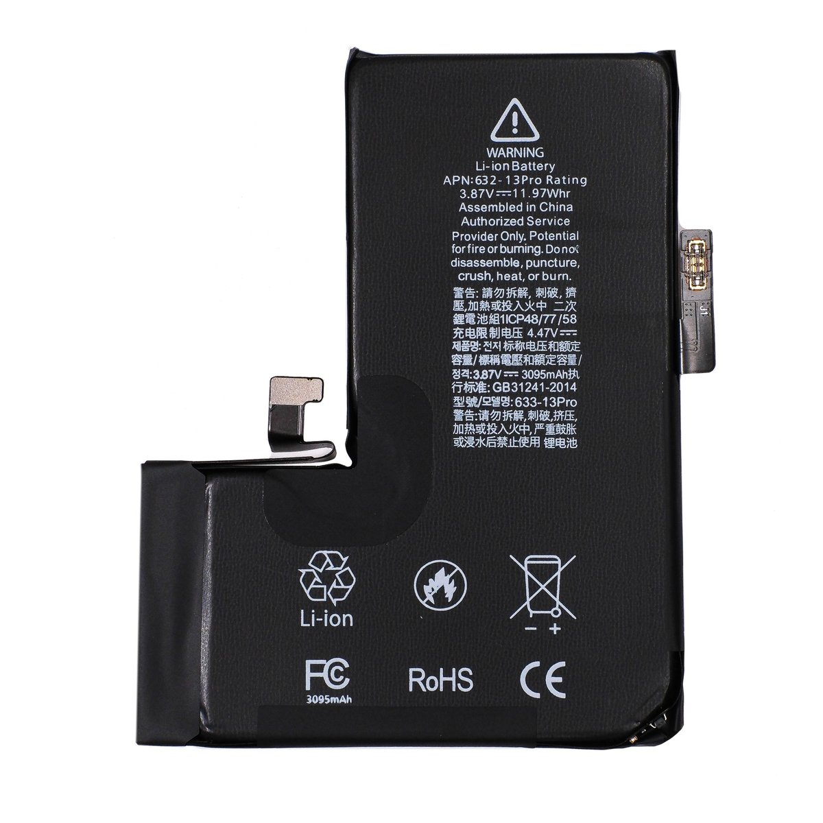 Bateria do iPhone Apple 13 Pro BMS Connect bez komunikatów A2483|A2636
