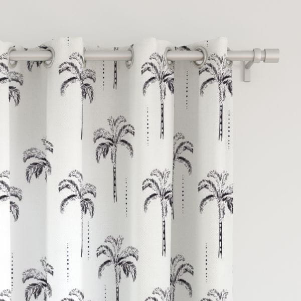 Zasłona SUMMER wzór SM04 | palmy boho 150 x 300 cm tkanina zaciemniająca