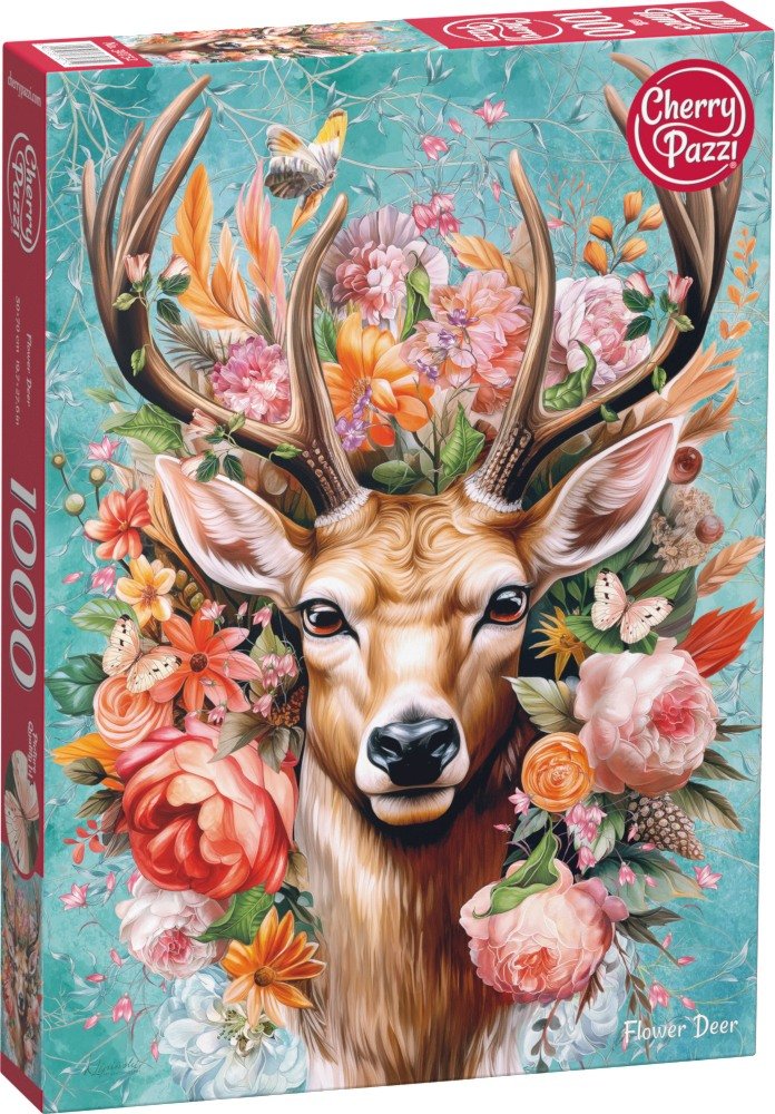 puzzle 1000 cherrypazzi flower deer 30752