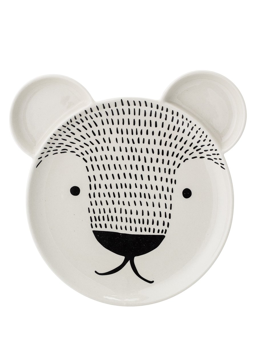 talerzyk w kształcie misia, kremowy, Bloomingville