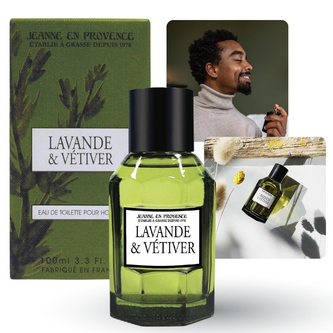 Jeanne en Provence - Lavande & Vétiver Orzeźwiająca i aromatyczny perfum dla mężczyzn 100ml