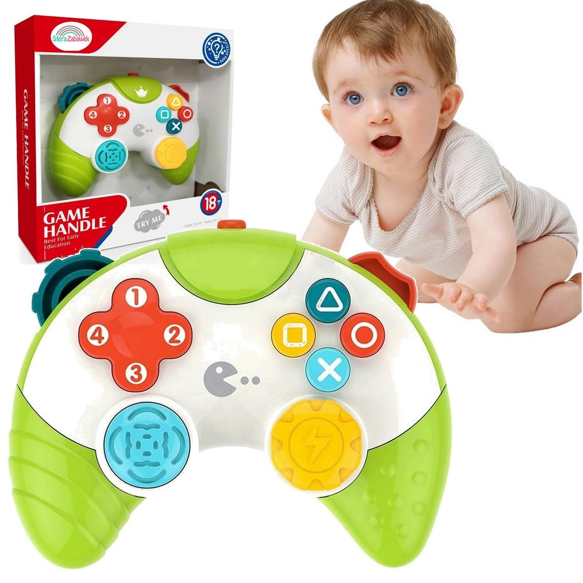 INTERAKTYWNY PADEK PADZIK EDUKACYJNY NIEMOWLAKA MUZYCZNY PAD DLA MALUCHA