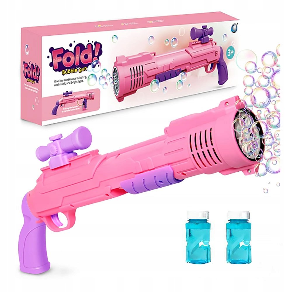 Pistolet Generator Maszyna Do Robienia Bańki Baniek Mydlanych Automat +Płyn
