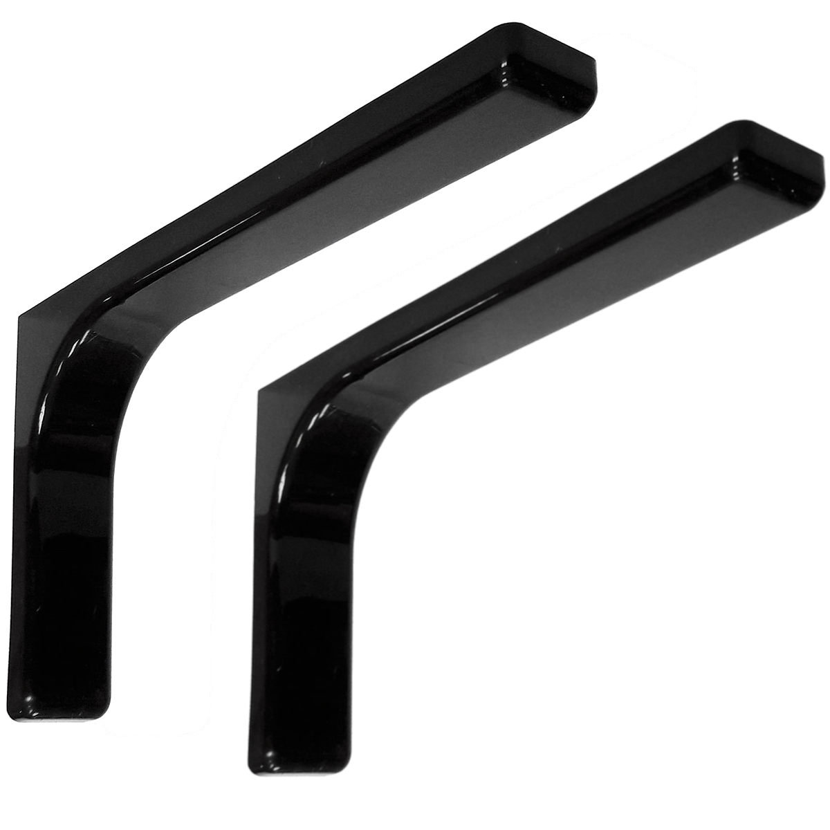 Wspornik Podpórka półki LEONARDO 24cm CZARNA 2szt