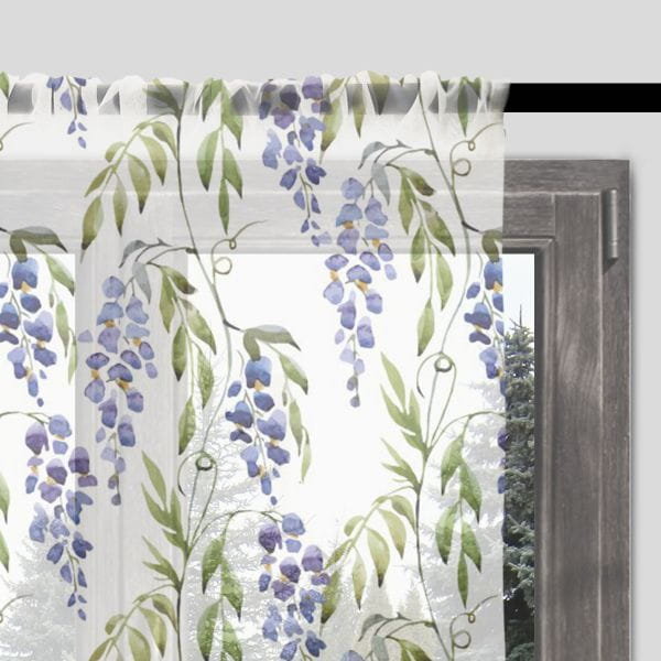 Firana SUMMER wzór SM09 | wisteria 140 x 280 cm