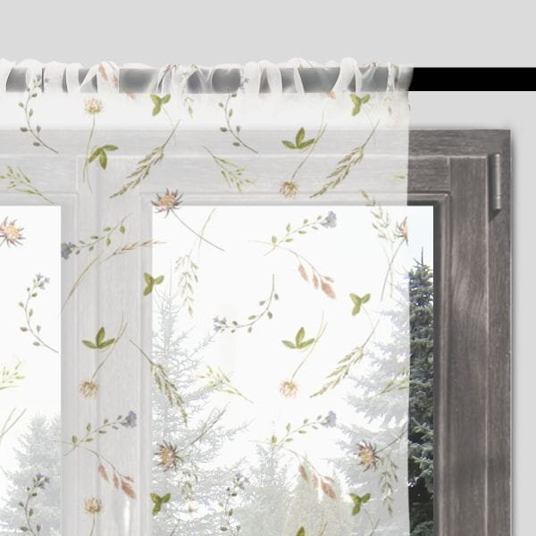 Firana SUMMER wzór SM05 | koniczyna 140 x 280 cm