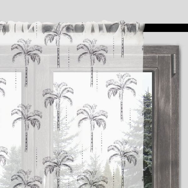 Firana SUMMER wzór SM04 | palmy boho 140 x 260 cm