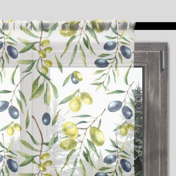 Firana SUMMER wzór SM11 | oliwki 140 x 230 cm