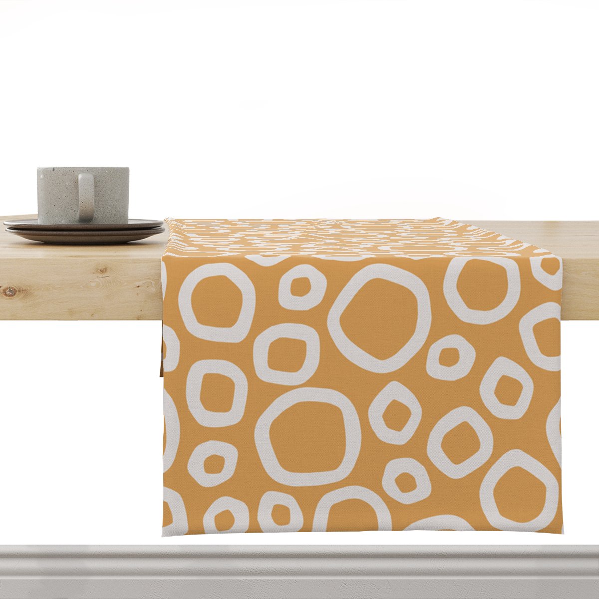 Bieżnik SUMMER wzór SM25 abstrakcyjne kółka 40 x 140 cm