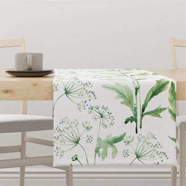 Bieżnik SUMMER wzór SM16 barszcz zwyczajny 40 x 180 cm