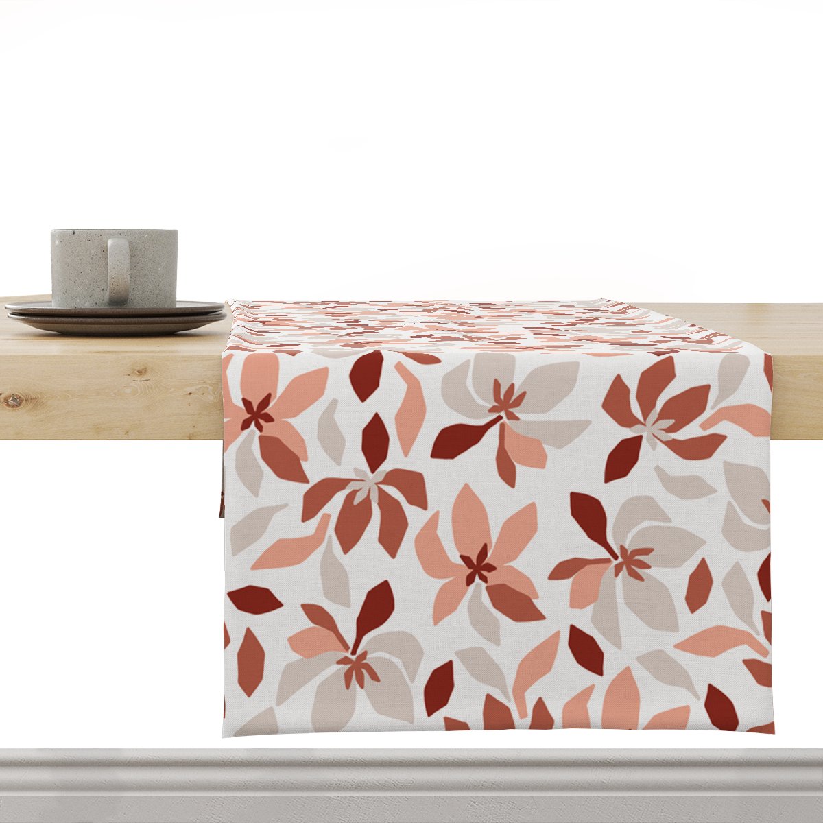 Bieżnik SUMMER wzór SM31 kwiaty w odcieniach różu 40 x 180 cm