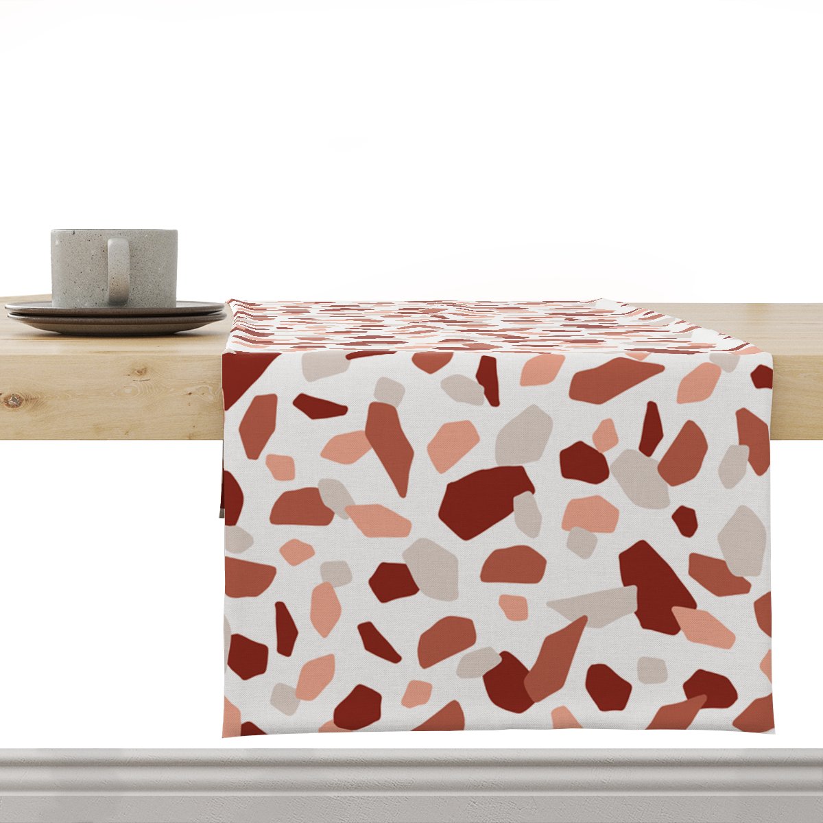 Bieżnik SUMMER wzór SM32 lastryko w odcieniach różu 40 x 140 cm