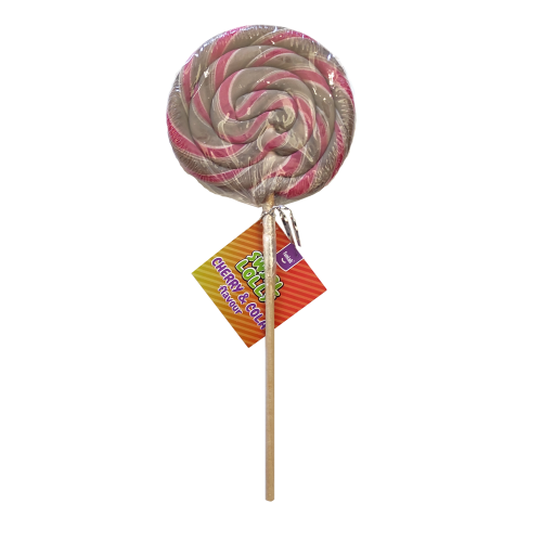 Lizak okrągły Swirl Lolly Cherry Cola 80g Funlab