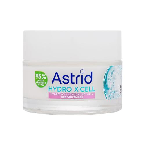 Astrid Hydro X-Cell Hydrating & Soothing Cream krem do twarzy na dzień 50 ml dla kobiet